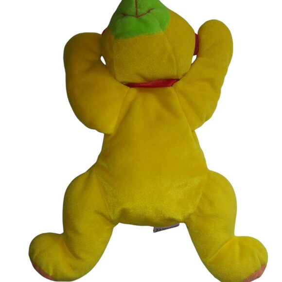 TY Pillow Pal Huggy the Bear Yellow Stuffed Plush Toy 13 Inch 1998 - Picture 3 of 6